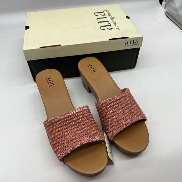 a.n.a Womens Robinson Heeled Sandals Terracotta Pink Size 10M - Picture 3 of 12